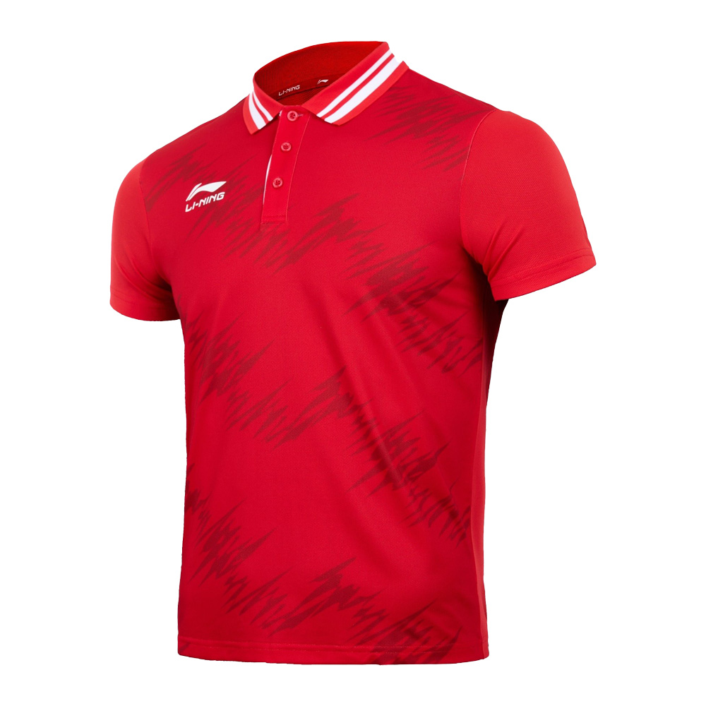 ÁO THỂ THAO NAM LI-NING CHƠI PICKLEBALL, CẦU LÔNG, TENNIS – MÀU ĐỎ