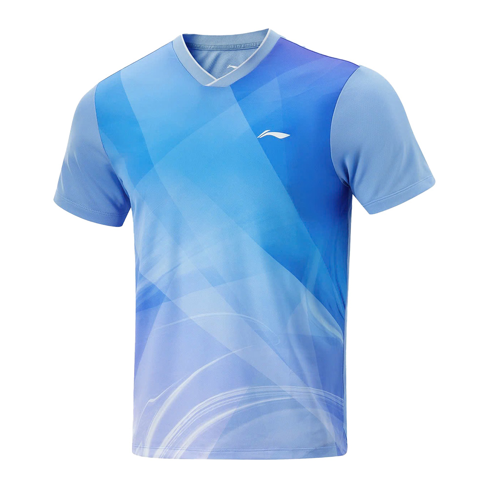 ÁO THỂ THAO NAM LI-NING CHƠI PICKLEBALL, CẦU LÔNG, TENNIS – MÀU XANH