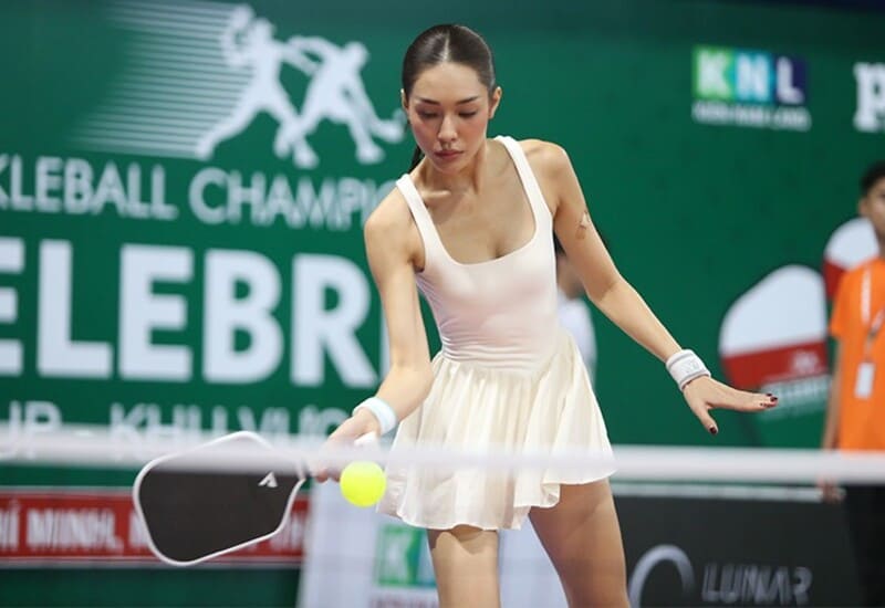 4-Á hậu Hồng Hạnh Miss Grand Việt Nam 2023 chơi Pickle ball