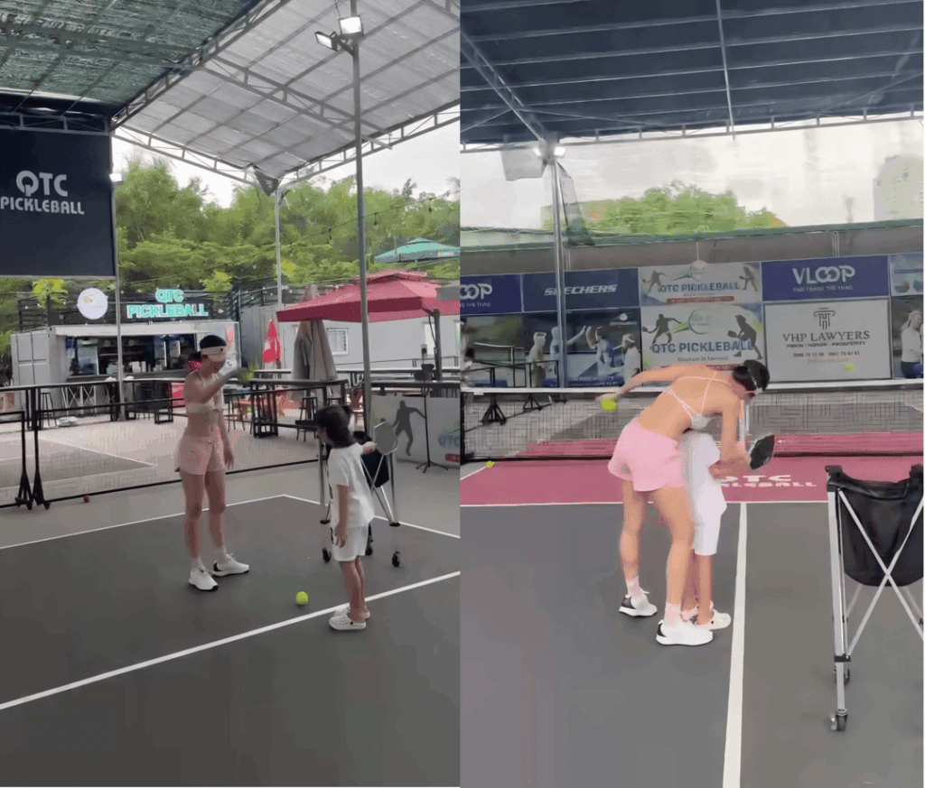 Thời trang chơi pickleball của Ngọc Trinh