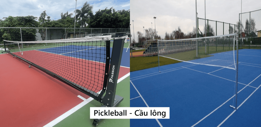 So sánh Pickleball và Cầu lông 1