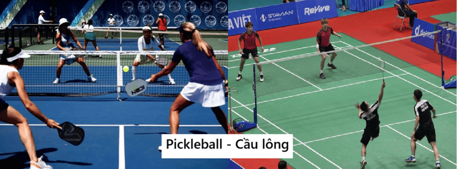 So sánh Pickleball và Cầu lông 5