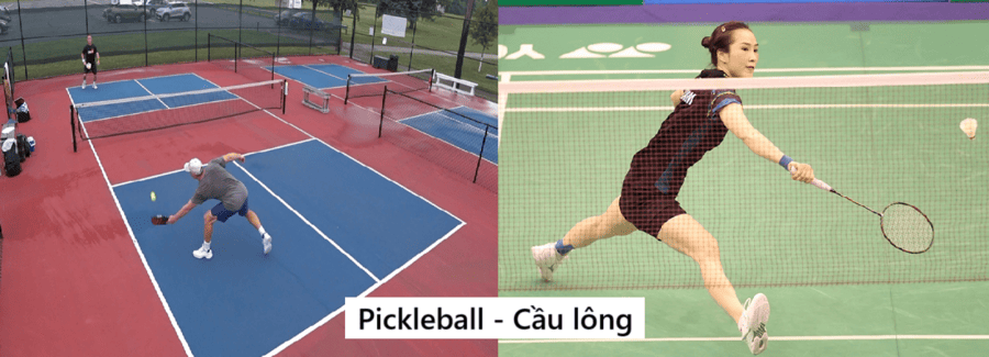 So sánh Pickleball và Cầu lông 6