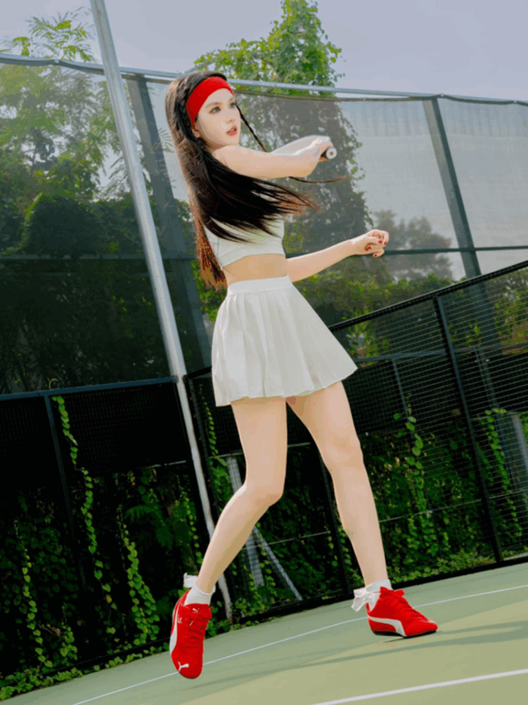 Trang phục xinh đẹp của các nàng hậu, hotgirl trên sân bóng Pickleball 1