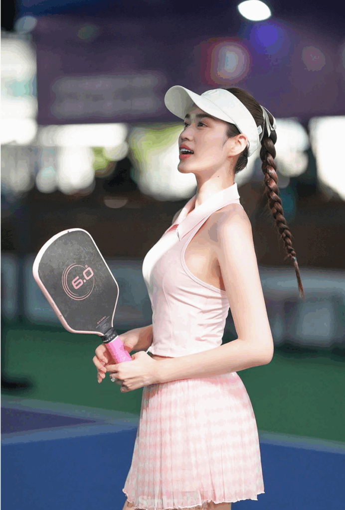 Trang phục xinh đẹp của các nàng hậu, hotgirl trên sân bóng Pickleball 2