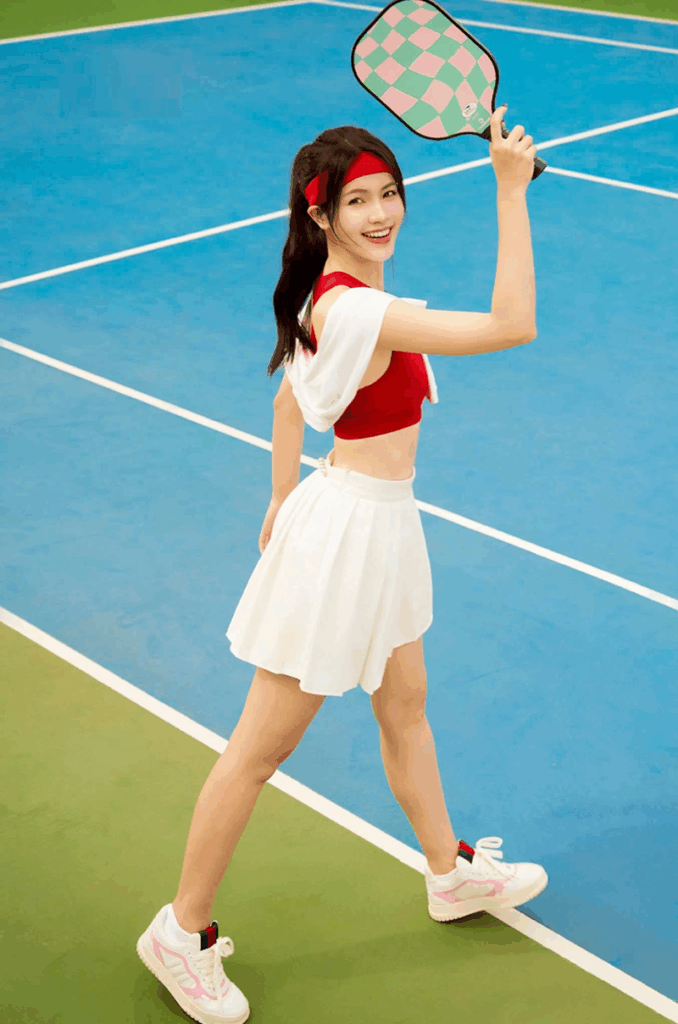 Trang phục xinh đẹp của các nàng hậu, hotgirl trên sân bóng Pickleball 7